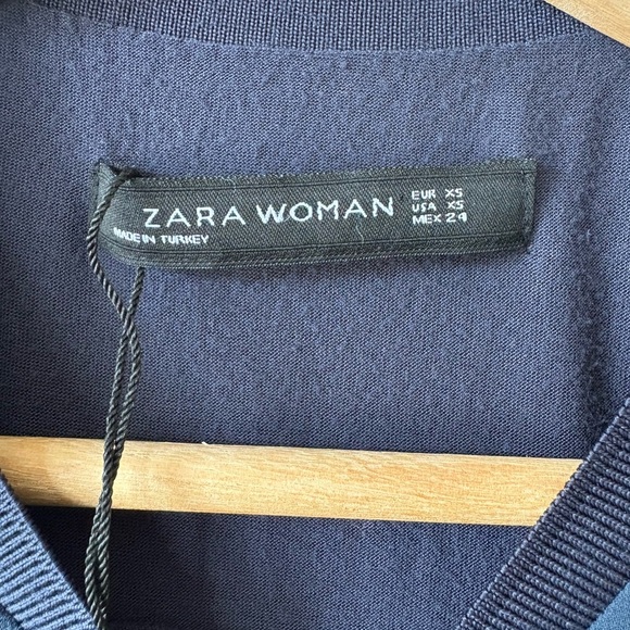 Zara Navy Tunic Dress | Size XS - Picture 3 of 6